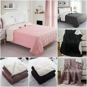 BLANKET SHERPA FLEECE PLUSH VELVET WEIGHTED SOFT WARM SENSORY ANXIETY AUTISM - Picture 1 of 34