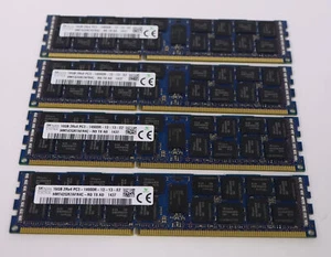 4x 16GB 64GB DDR3 Kit 1866MHz PC3-14900R ECC Reg RAM for 2013 Mac Pro - Picture 1 of 2