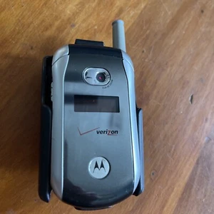 Vintage Verizon Motorola Klapphandy in Clip Gürtel Hülle - Bild 1 von 4