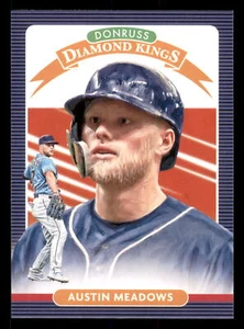 2020 Donruss Austin Meadows #15  DK Tampa Bay Rays - Picture 1 of 2