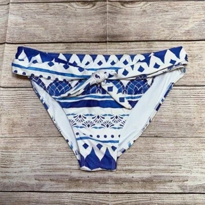 Kenny Flowers Waterfall The Espana Blue and White Bikini Bottom Size L - Bild 1 von 9