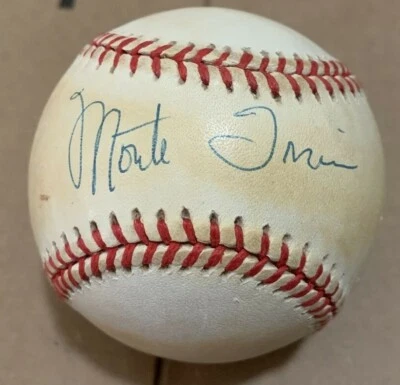 Monte Irvin New York Giants Hand Signed Autographed NL Baseball ROMLB  - Image 1 of 4