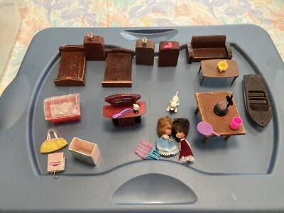 Vintage 1950s Doll House Furniture Lot 28 pc”Superior” - Image 1 of 4