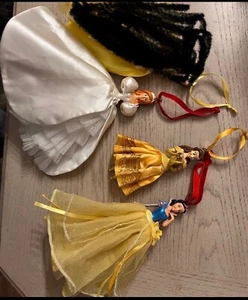 Disney Princess Sketchbook Christmas Ornament Lot Of 3 - READ - Picture 1 of 8