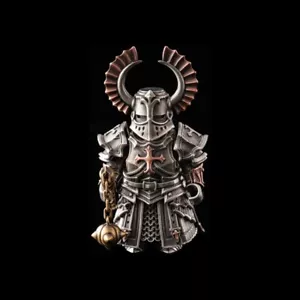 Kreuzritter Figur Statue Ornament Basteln Sammlung für Zuhause Wohnzimmer Büro - Bild 1 von 10