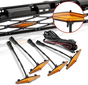 4 Pcs Amber Grille LED Front Bumper Lights For Toyota For 4Runner Pro 2014-2022 - Bild 1 von 6