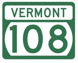 Vermont State Highway 108 Sticker Decal R5314 Highway Route Sign - Picture 1 of 1