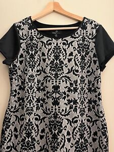 Ronni Nicol Black Floral  Dress Size 12P