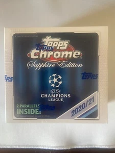2020/21 Topps Chrome Sapphire Edition UEFA Champions League Box Sealed Unopened - Picture 1 of 1