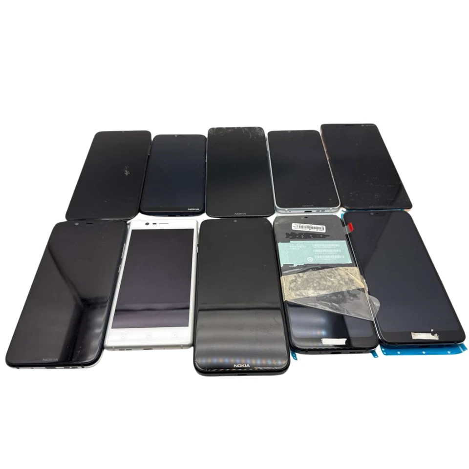 Lot of 10 Android Smartphones Nokia G21 G20 6.1 Plus 7 Plus 3 C21 Not Working - Image 1 of 4