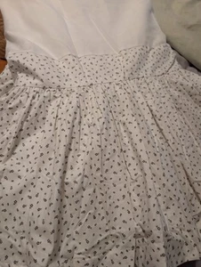Ralph Lauren Cossette Isadora White Calico Bed skirt Twin Size Custom Xlong - Picture 1 of 6