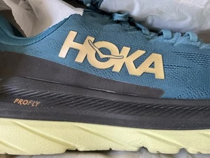 HOKA ONE ONE Men's MACH 4 Running Shoes - Men's US:12.5 - UK:12 -Blue/Gold/Black - Picture 1 of 15