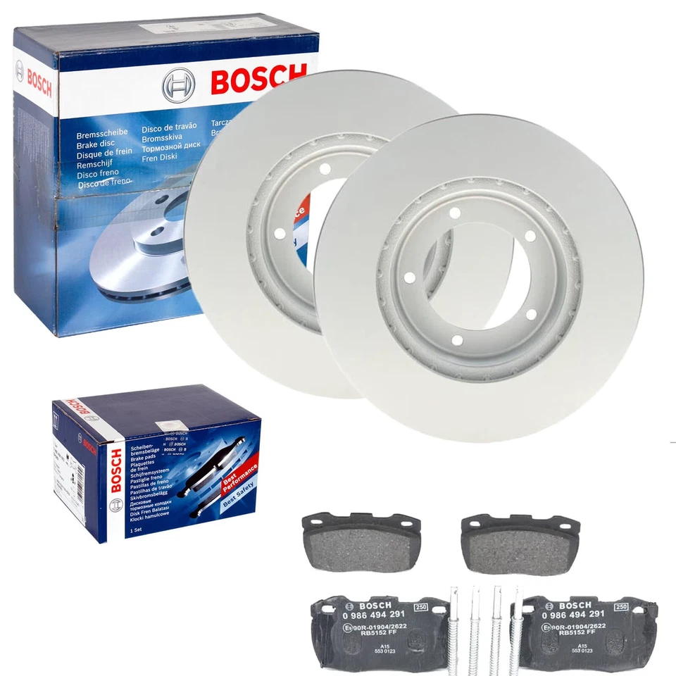 BOSCH Discos de Freno 298mm + Pastillas Delanteras Apto para Land Rover Defender - Imagen 1 de 4