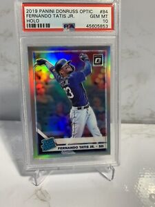  2019 Donruss Optic FERNANDO TATIS JR. HOLO RC ROOKIE #84 GEM MINT PSA 10!! 🔥🔥