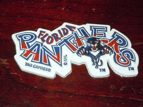 NHL Vintage FLORIDA PANTHERS Old RUBBER Hockey FRIDGE MAGNET Standings Board Cover