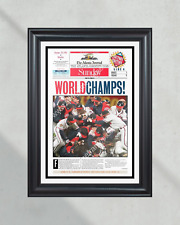 1995 Atlanta Braves World Series Champions Framed Front Page Newspaper Print