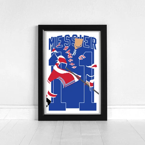 MARK MESSIER minimalism art print/poster NEW YORK RANGERS FREE S&H! Cover