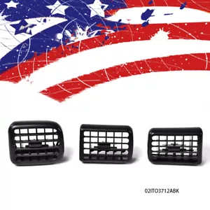 Fit For 1998-2002 Dodge Ram 1500 2500 3500 3Pcs A/C Air Heater Dash Bezel Vents - Picture 1 of 12