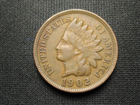 1902 Indian Cent Snow-18 Die Gouge through "T" Cover