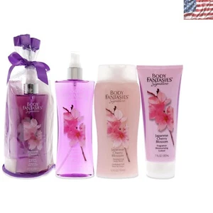 3 Piece Japanese Cherry Blossom Fragrance Set: Moisturizing Body Wash & Spray - Picture 1 of 3