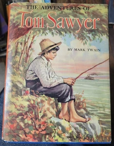 Adventures of TOM SAWYER By Mark Twain 1944 - Hardcover - Dust Jacket - Whitman - Picture 1 of 7