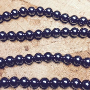 Hematite Round Beads 6mm, 15.5'' RD6HE - Picture 1 of 4