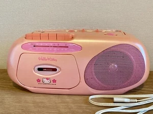 Hello Kitty AM/FM Radio Cassette Recorder Boombox PINK Doshisha Rare RM-120KT ④ - Picture 1 of 10