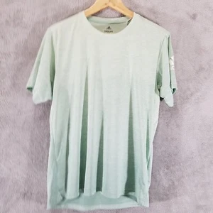 Camisa Adidas Para Hombre Mediana Verde Breelift Logotipo Climalite - Imagen 1 de 7