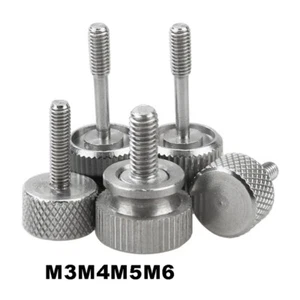 Stainless Steel M3 M4 M5 M6 Knurled Thumb Screws Hand Grip Knob Bolt Multi Style - Picture 1 of 11
