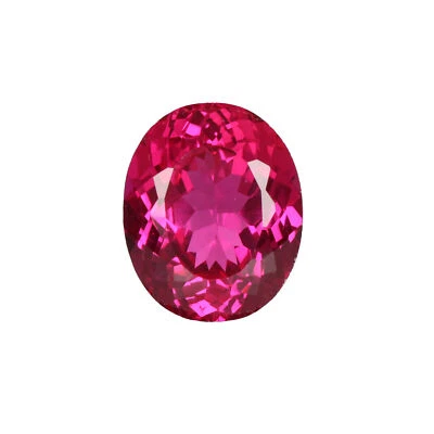25 Carat Imitation Oval Shape Red Color Sri Lanka Ruby Gemstone for Gifting - Image 1 of 4