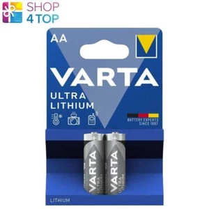 2 Varta Ultra Lithium AA LR6 Lithium Batteries FR14505 6106 1.5V Mignon 2BL 2038 - Picture 1 of 1