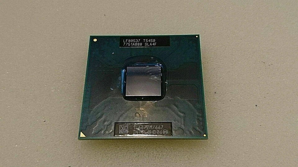 CPU INTEL CORE 2 DUO T5450 Mobile 1.67GHz SLA4F Socket P x Laptop Notebook - Immagine 1 di 1