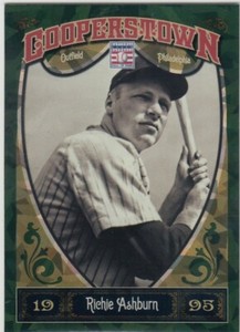 STEVE CARLTON COOPERSOTOWN GREEN CRYSTAL CRACKED ICE PHILLIES #77 2013 13 PANINI