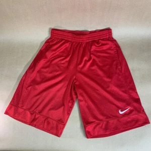 Nike Men's Red Basketball Shorts with Elastic Waist & Drawstring - Size Medium - Picture 1 of 13