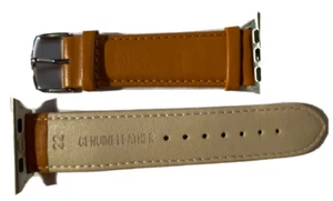 👍Apple Watch REAL Leather Band LOW PRICE WRISTWATCH iWATCH MENS 42 CM - Picture 1 of 7