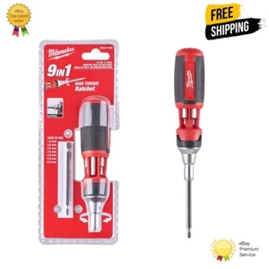 MILWAUKEE 9 IN 1 RATCHETING HEX MULTI BIT DRIVER - 4932471599 - Picture 1 of 4