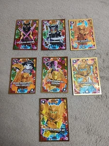 LEGO Ninjago Serie 8 TCG Juego de 7 Cartas Oro Edición Limitada - Imagen 1 de 9