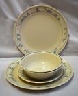 Corelle First Of Spring Lily Blue 2 Dinner Plates, 1 Bread Plate, 2 Soup Cereal