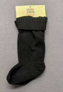 HARPER CANYON FLEECE RAINBOW BOOT LINER KIDS SMALL BOOT SIZE 10-11 BLACK - Picture 1 of 3