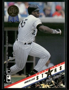 1993 Leaf #12 Mark Grace / Frank Thomas Gold Leaf All-Stars - Foto 1 di 2