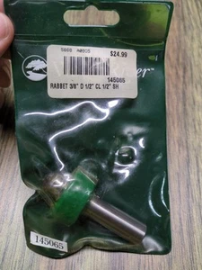 Wood River Router Bit Rabbet 3/8” D 1/2” CL 1/2” SH. 145065 - Bild 1 von 5