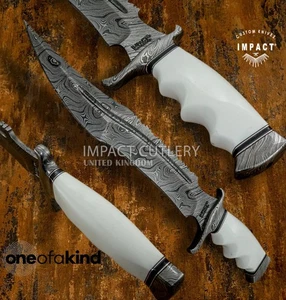 Modell # 5758 Custom Handmade Damascus Bowie Messer von Impact Cutlery - Bild 1 von 13