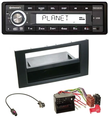 Continental USB 1DIN AUX DAB MP3 Autoradio für Ford Fusion Transit Kuga 05-12 sc - Bild 1 von 4