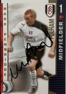 MARK PEMBRIDGE HAND SIGNED FULHAM 2004-2005 SHOOT OUT CARD - Picture 1 of 1