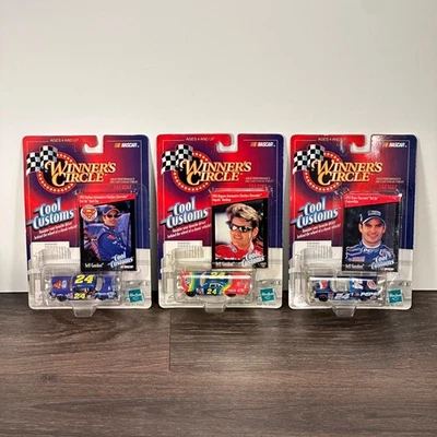 Lot of 3 Winners Circle NASCAR Jeff Gordon COOL CUSTOMS 1/64 Diecast Cars NEW - Image 1 of 4