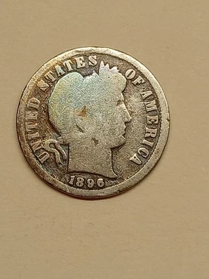 "Монета ""дайм Барбера"" 1896 O" - Изображение 1 из 2