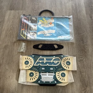 VTG AXO Racing Axis Kidney Belt Blue White Oem Package Used 1990’s Rare Italy - Picture 1 of 16