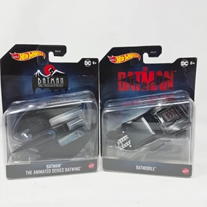 Hot Wheels The Batman Batmobile / Batman The Animated Series Batwing 1:50 New - Picture 1 of 4