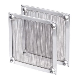 2er Pack 80mm Filter Gitter Edelstahl Netz Staubgeschützt Kaste für Computer - Bild 1 von 5
