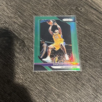 2018-19 Panini Prizm Shaquille O'Neal "Green Prizm" Paralelo #35 SP LAKERS HOF! Foto 1 de 2